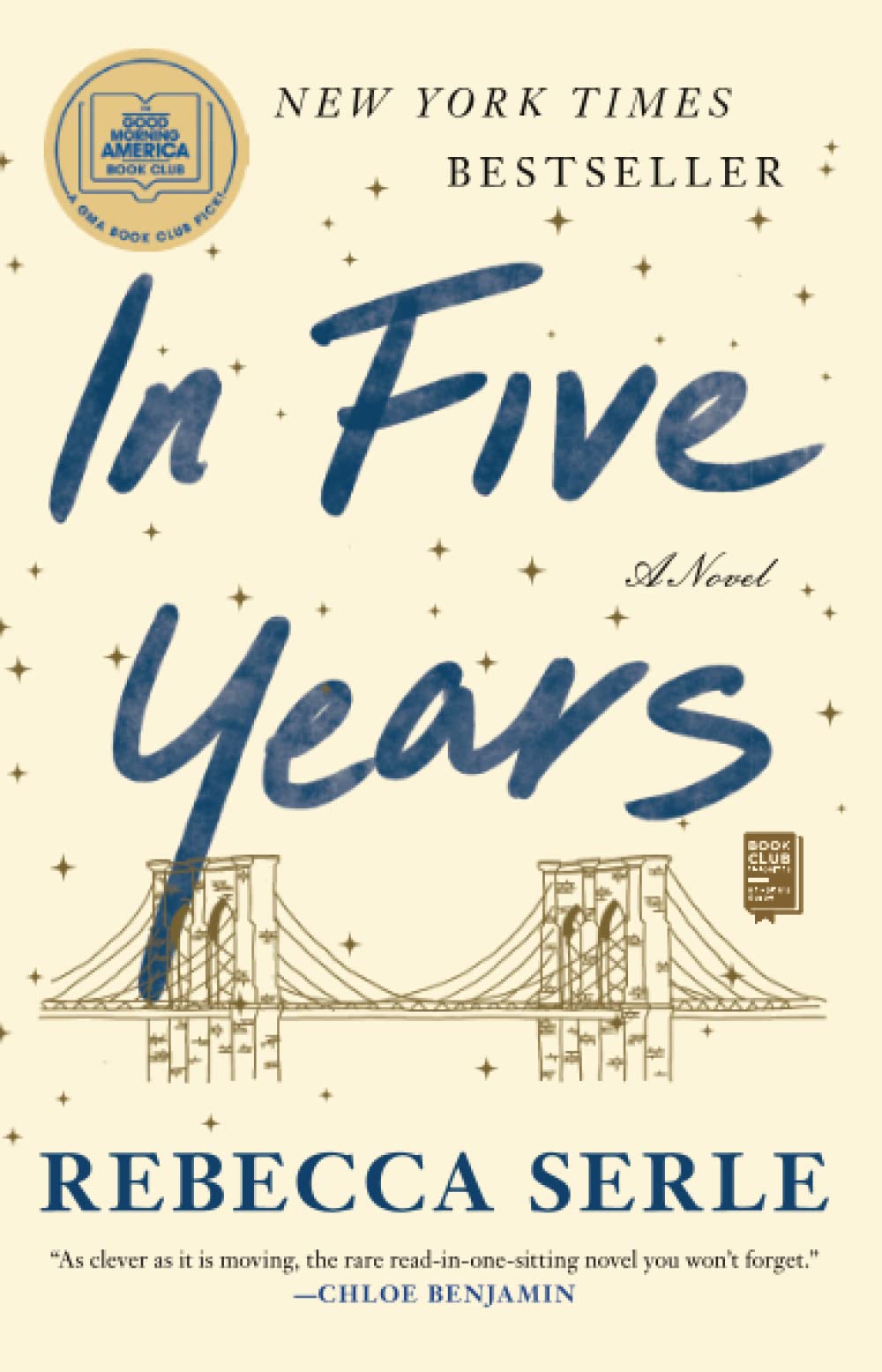 book cover for in five years
